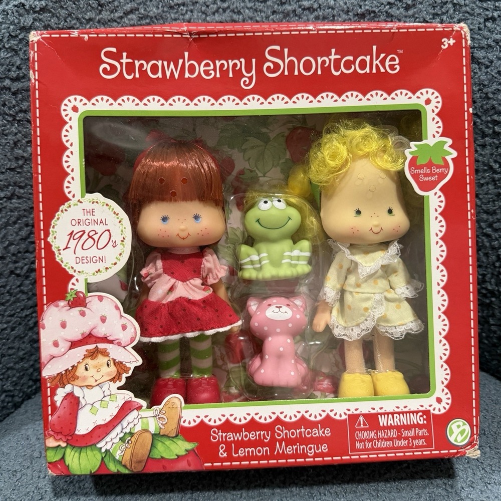 NEW Strawberry Shortcake & Lemon Meringue dolls 2016 Bridge Direct with pets